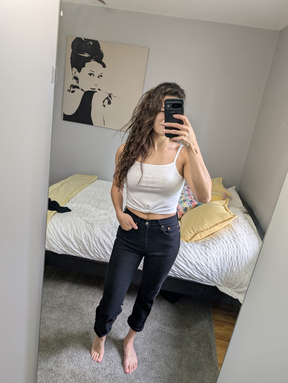 Levi's Black Straight Leg Jeans